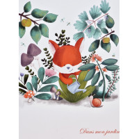 Doudou Darčeková sada Plyšová líška Romarin s úchytom na cumlík 19 cm