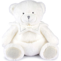 Doudou Darčeková sada Plyšový medvedík s dečkou 30 cm béžový