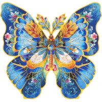 RoboTime Drevené puzzle Motýľ Morpho Helena