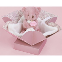Doudou Môj malý medvedík 10 cm ružový