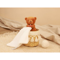 Doudou Môj malý medvedík 10 cm oranžový