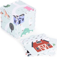 ECOTOYS Penové puzzle Farma s okrajmi