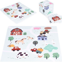 ECOTOYS Penové puzzle Farma s okrajmi