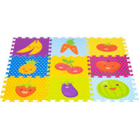 ECOTOYS Penové puzzle Ovocie (28x28)