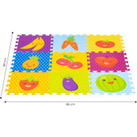 ECOTOYS Penové puzzle Ovocie (28x28)