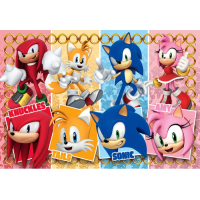 CLEMENTONI Puzzle Ježko Sonic MAXI 60 dielikov