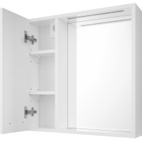 Aqualine ZOJA/KERAMIA FRESH STRIP galerka s LED osvetlením, 60x60x14cm, ľavá, biela 45021S