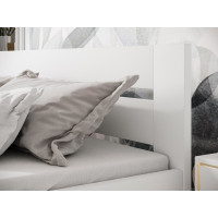 Posteľ z masívu buku MATYLDA 200x90 cm - biela