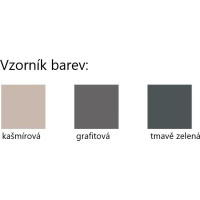 Predsieňová stena so zrkadlom SPOT - tmavo zelená