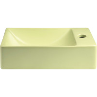 Sapho MARGITHA keramické umývadlo 38x22cm, otvor pre batériu vpravo, pistáciová MGT38223
