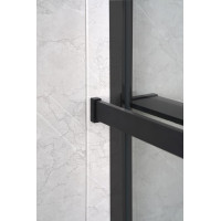 Sapho Polica na walk-in zástenu, 142cm, čierna mat EG1425