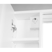 Aqualine ZOJA/KERAMIA FRESH STRIP galerka s LED osvetlením, 60x60x14cm, ľavá, biela 45021S