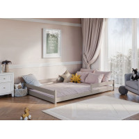 Detská Montessori posteľ z masívu borovice ALICE - 200x140 cm - KAŠMÍROVÁ