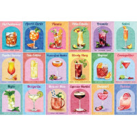 HOP Puzzle Farebné koktaily 1000 dielikov