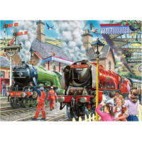 HOP Puzzle Odchod vlakov 1000 dielikov