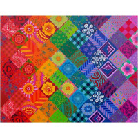 HOP Puzzle Patchworková dúha 1000 dielikov