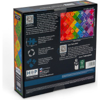 HOP Puzzle Patchworková dúha 1000 dielikov