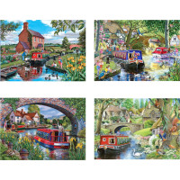 HOP Puzzle Plavba po vodných kanáloch 4x500 dielikov