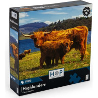 HOP Puzzle Škótsky náhorný dobytok 1000 dielikov