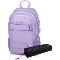 OXYBAG Študentský batoh + etue OXY Sport Violet