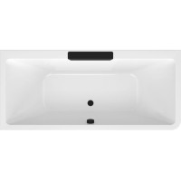 Polysan CASCATA L MONOLITH obdĺžniková vaňa 180x80x60cm, kaskáda čierna 73836ML.102