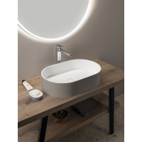Sapho THIN umývadlo na dosku, Rockstone, 55x35cm, agila/biela mat WN205-43