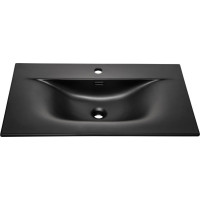 Keramické umývadlo SKY 81 cm DP - čierne matné