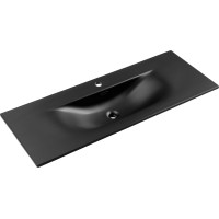 Keramické umývadlo SKY 121 cm DP - čierne matné