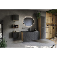 Keramické umývadlo SKY 61 cm DP - čierne matné