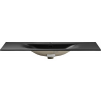 Keramické umývadlo SKY 121 cm DP - čierne matné