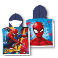 Detská bavlnená osuška s kapucňou SPIDER-MAN 55x110 cm