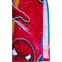 Detská bavlnená osuška s kapucňou SPIDER-MAN 55x110 cm