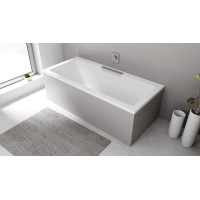 Polysan CASCATA obdĺžniková vaňa 185x85x45cm, kaskáda nerez 73836.100