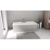 Polysan CASCATA obdĺžniková vaňa 185x85x45cm, kaskáda nerez 73836.100