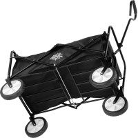 Skladací plážový prepravný vozík MAGNUM - čierny