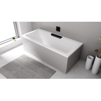 Polysan CASCATA obdĺžniková vaňa 185x85x45cm, kaskáda čierna 73836.102