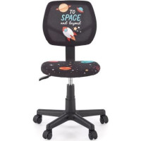Detská otočná stolička BINGO - Space - čierna