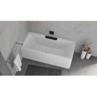 Polysan CASCATA L MONOLITH obdĺžniková vaňa 180x80x60cm, kaskáda čierna 73836ML.102