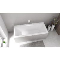 Polysan CASCATA obdĺžniková vaňa 185x85x45cm, kaskáda biela 73836.101