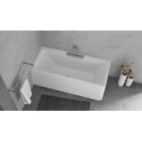 Polysan CASCATA L MONOLITH obdĺžniková vaňa 180x80x60cm, kaskáda nerez 73836ML.100
