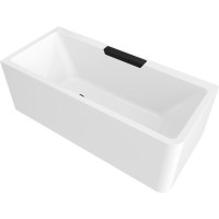 Polysan CASCATA L MONOLITH obdĺžniková vaňa 180x80x60cm, kaskáda čierna 73836ML.102