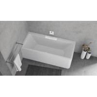 Polysan CASCATA L MONOLITH obdĺžniková vaňa 180x80x60cm, kaskáda biela 73836ML.101