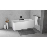 Polysan CASCATA R MONOLITH obdĺžniková vaňa 180x80x60cm, kaskáda čierna 73836MR.102