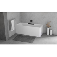 Polysan CASCATA L MONOLITH obdĺžniková vaňa 180x80x60cm, kaskáda čierna 73836ML.102
