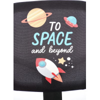 Detská otočná stolička BINGO - Space - čierna