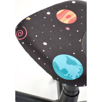 Detská otočná stolička BINGO - Space - čierna
