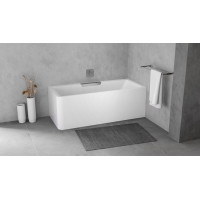Polysan CASCATA R MONOLITH obdĺžniková vaňa 180x80x60cm, kaskáda nerez 73836MR.100