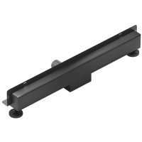 Sprchový žľab do steny MEXEN FLAT WALL 2v1 - čierny matný, 1730120, 120 cm