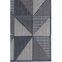 Kusový koberec TOLEDO Geometric - šedý/modrý
