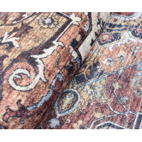 Kusový koberec FLANNEL PRINTED - Ornament - hnědý